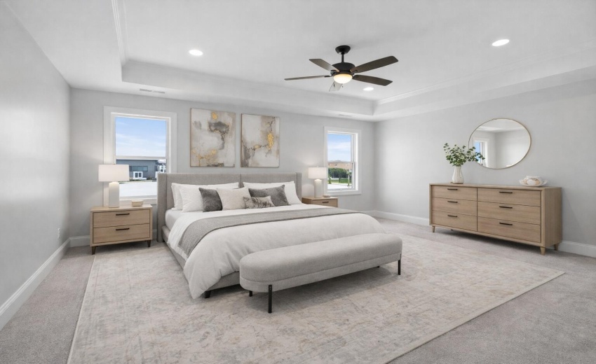 Master Bedroom Staged