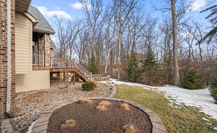 Private Wooded Backyard