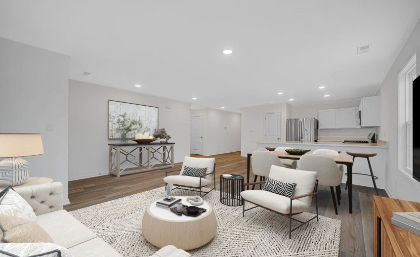 Living, dining & kichen