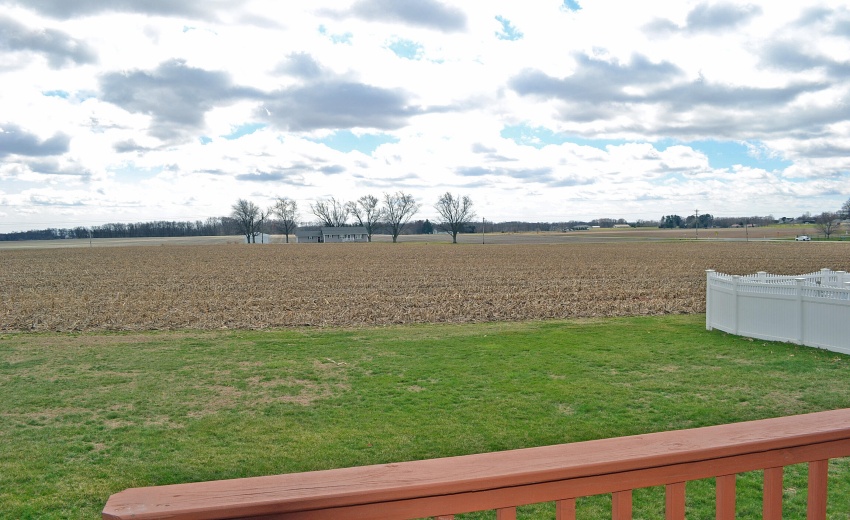 backyard view lot backs up to farm