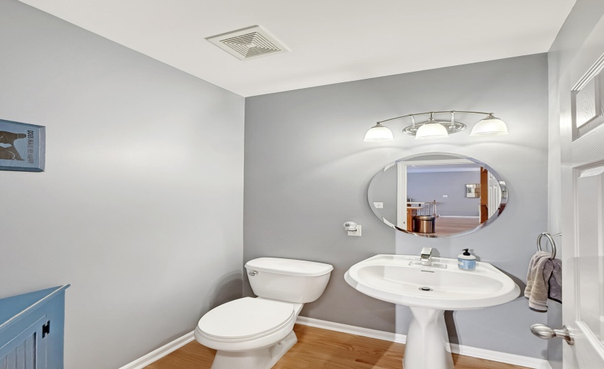 Main floor half bath