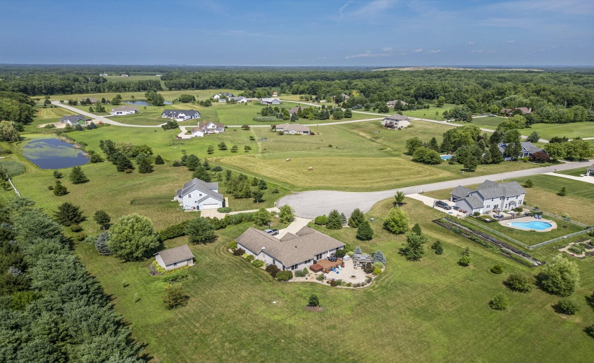 Drone Front of Subdivision