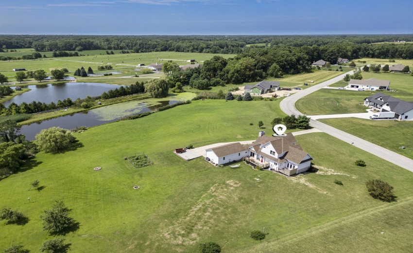 Drone Photo of Backyard