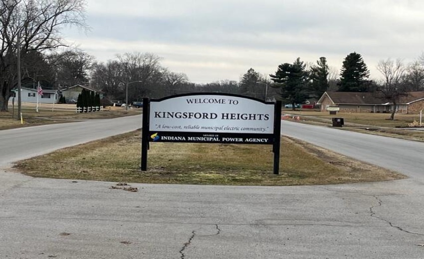 Kingsford Heights Sign