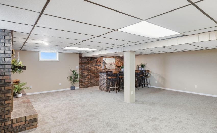 Open with new carpet