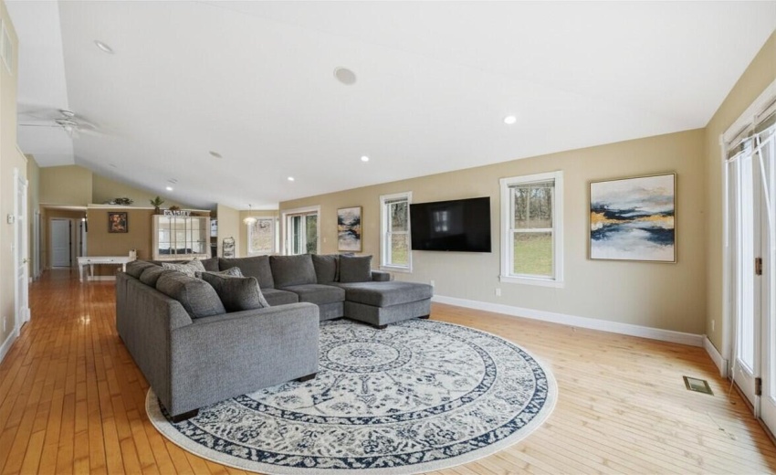 Virtually Staged living room