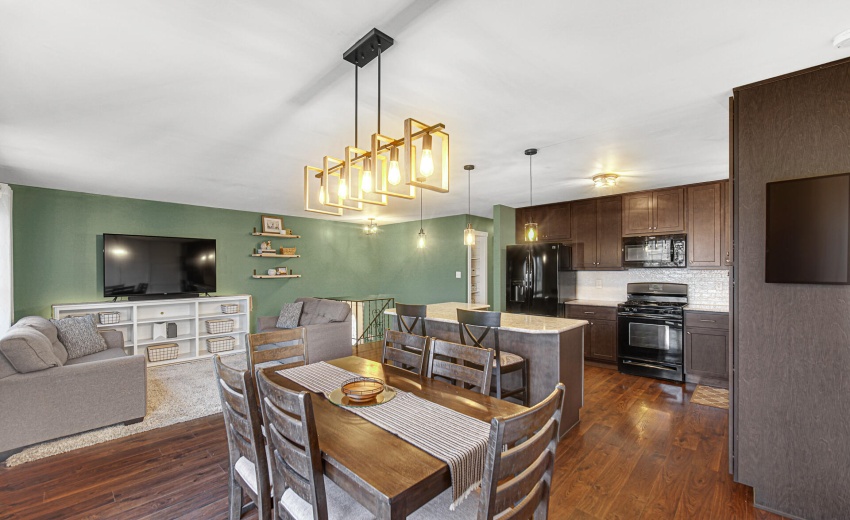 Upper level open concept