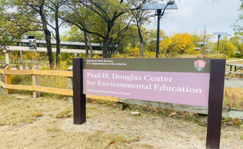 Douglas Center Sign