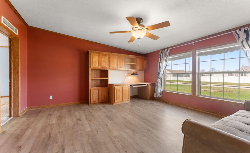 Office or Den facing the front