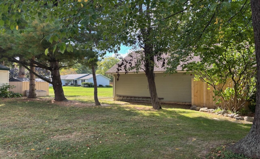 Back yard view - open area