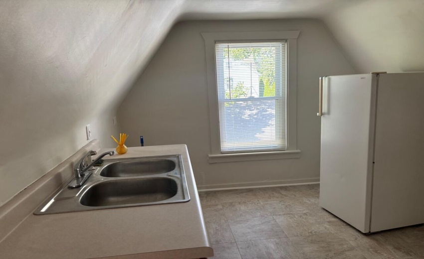 Studio kitchen counter top view