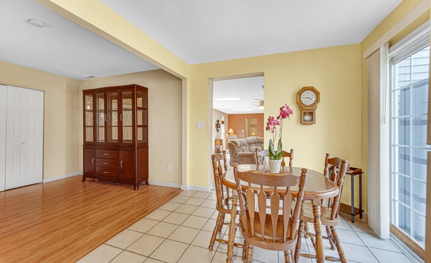 Kitchen view into Living Room