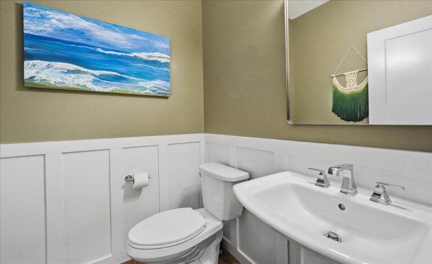 Main floor half bathroom