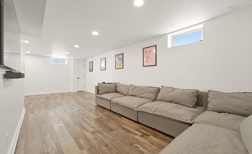 Finished Basement with 4th Bedroom