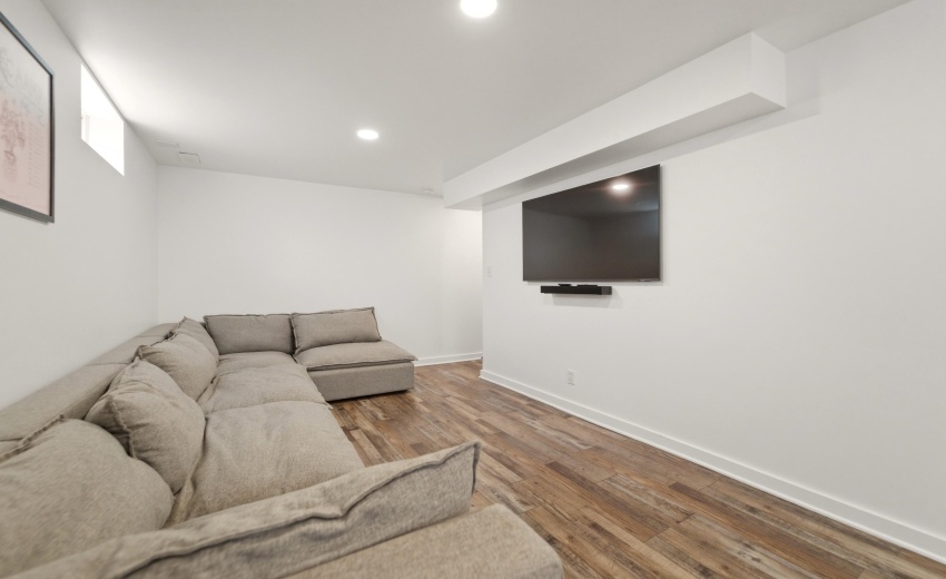 Finished Basement with 4th Bedroom