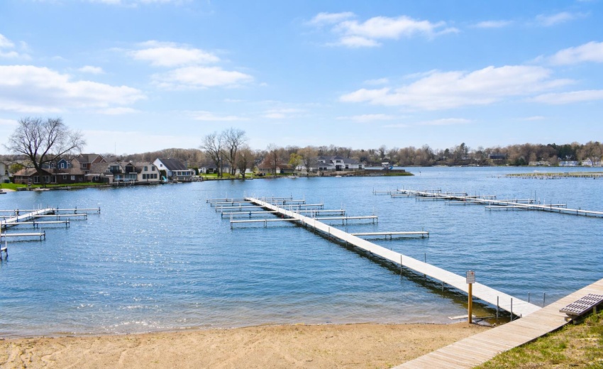 Lakeside paradise on a sunny day