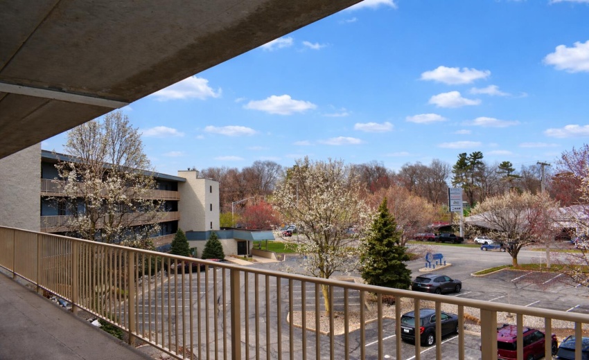 Springtime view from the balcony