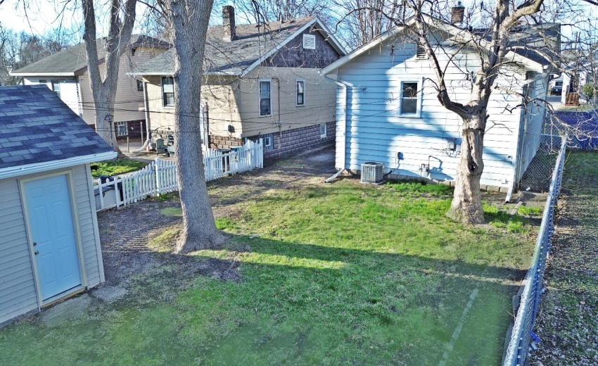 Partially Fenced Back Yard