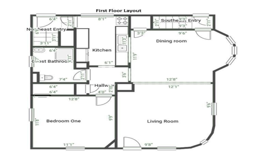 First floor layout