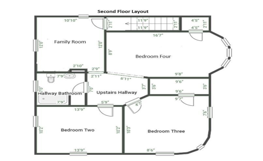 Seconnd floor layout