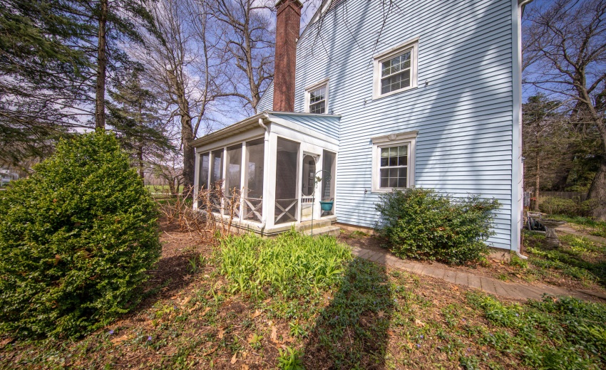 South side with screen porch