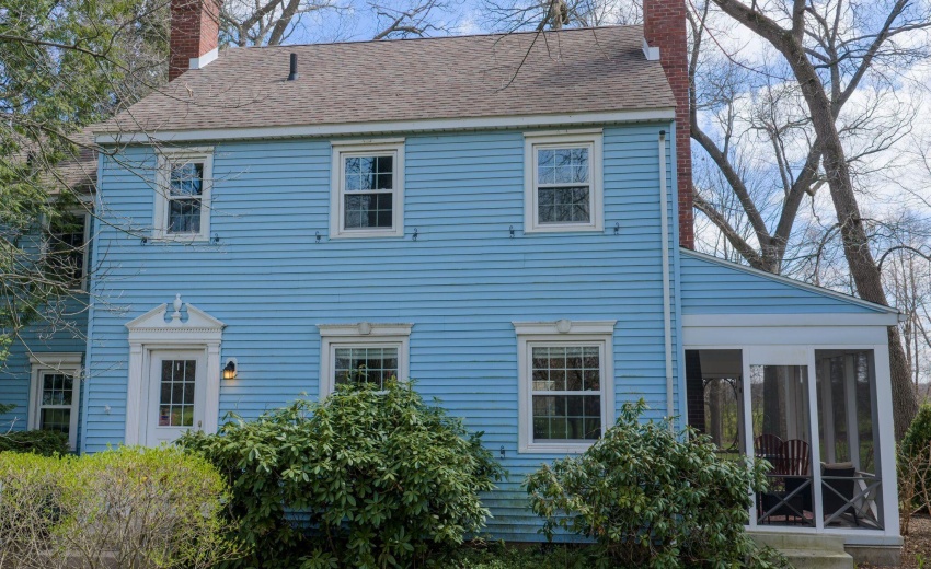 Front of home & side porch