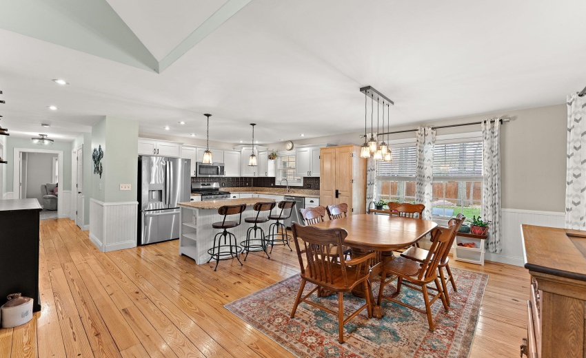 Open Dining and Kitchen