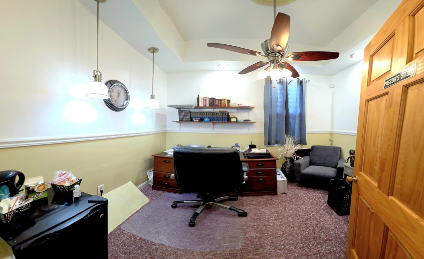 spacious pastors study-office