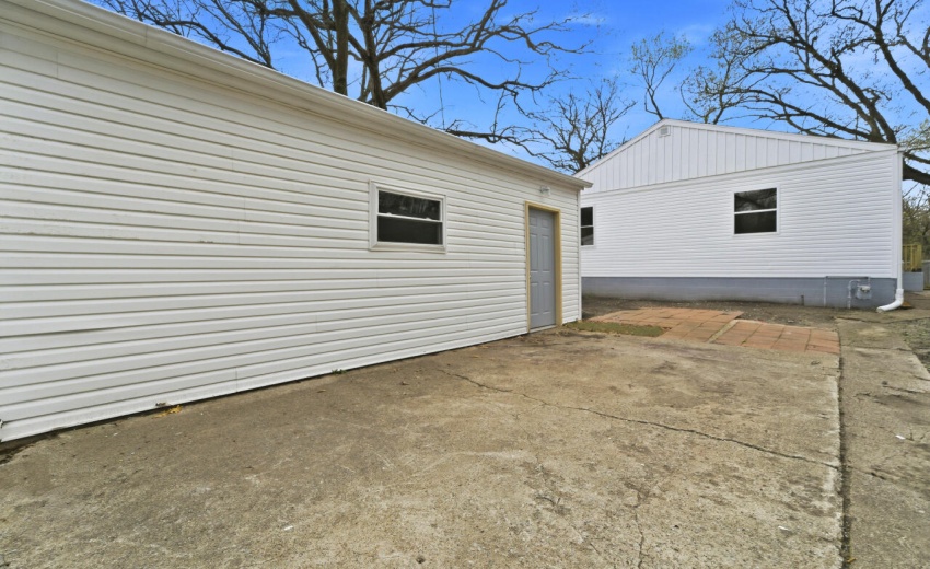 Back Patio and NEW Garage