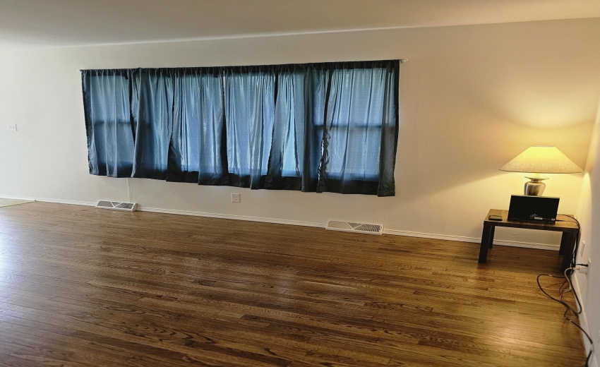 LR - Look at that hardwood floor shine