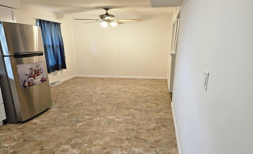 kitchen looking into dining area