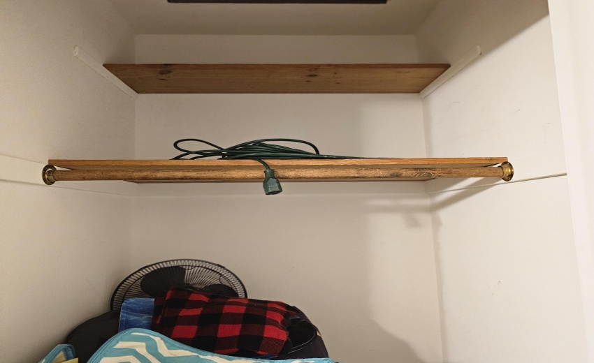 BR 3 closet, deeper, goes over bsmt stai