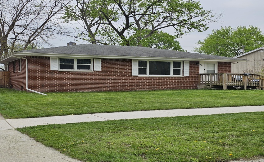 front of house, looking from the north