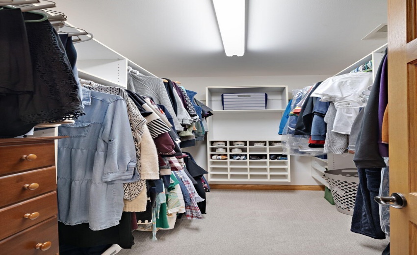Primary walk-in closet