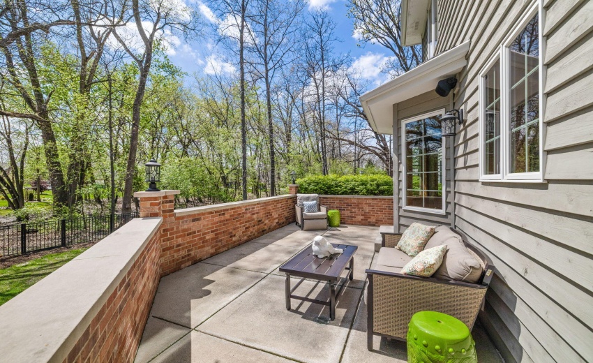Patio outside of kitchen