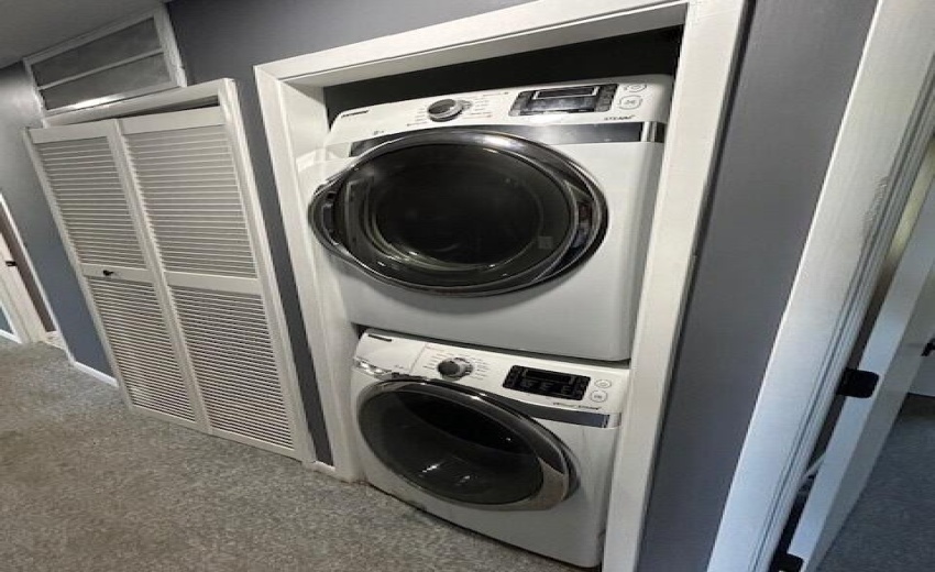 Washer and dryer in hallway