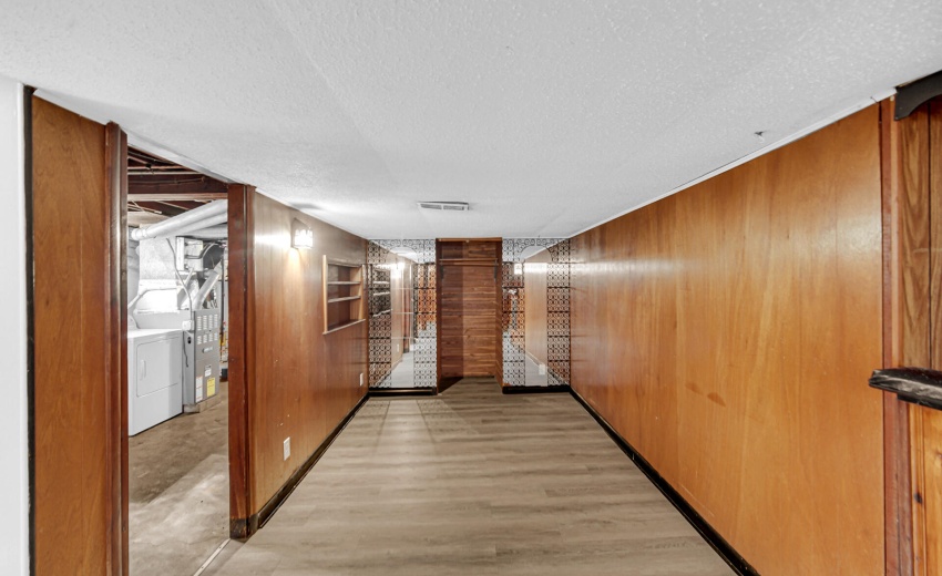 Basement to Laundry Room