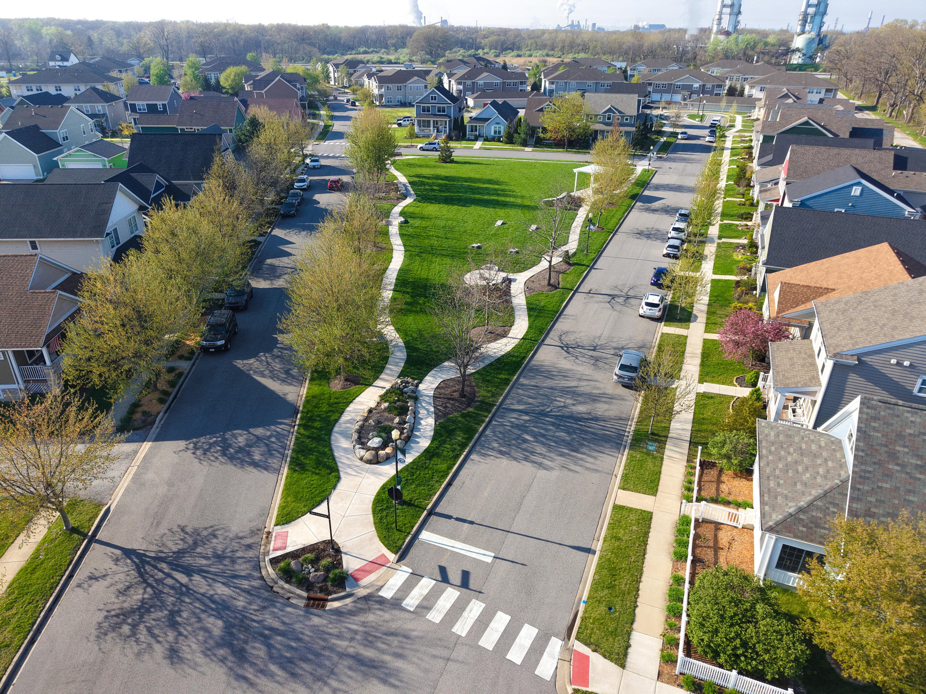 Park located across the street