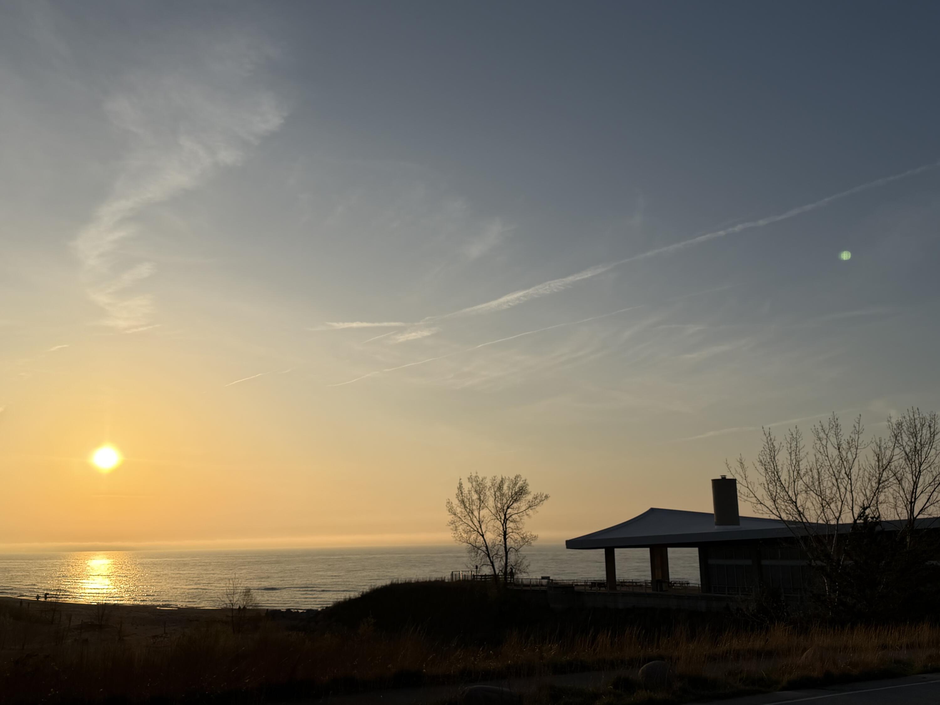 Sunset at Portage Beach & Riverwalk
