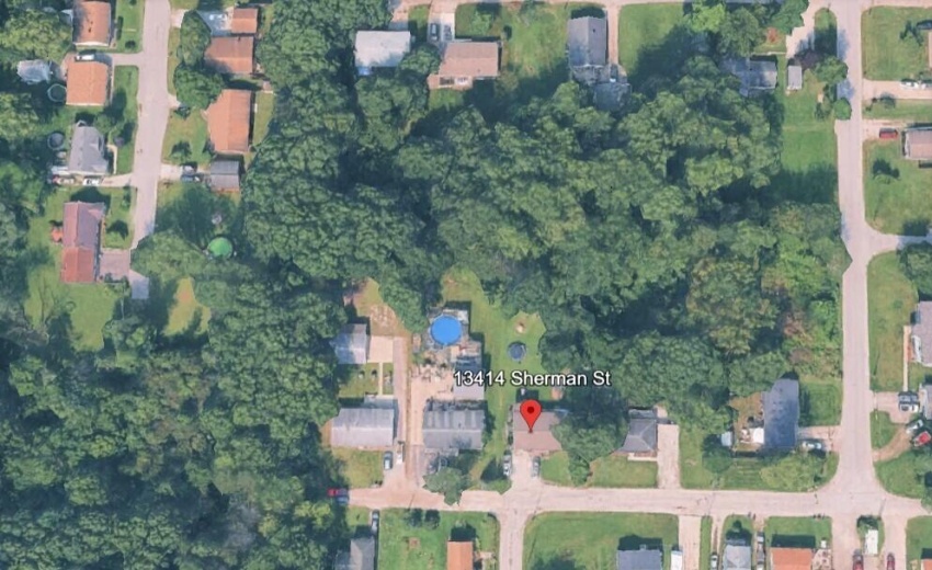 13414 Sherman St Bird's Eye View