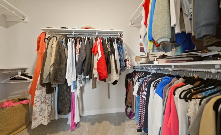 Master walk-in closet