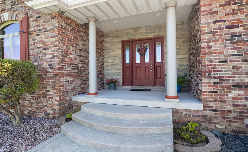 Welcoming front porch