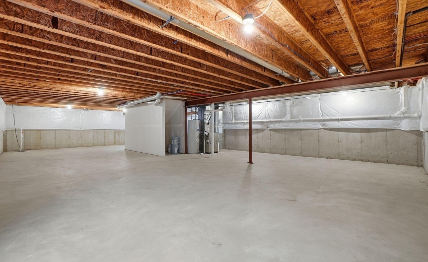 unfinished basement