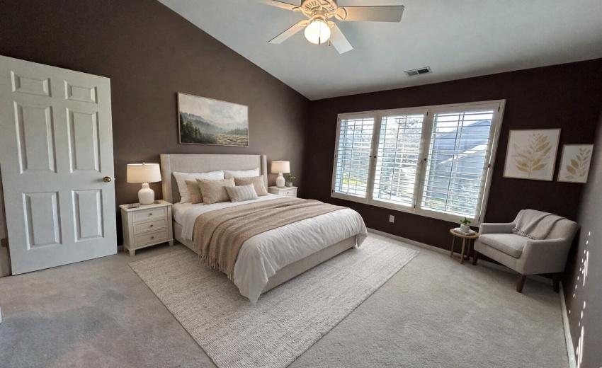 Upstairs Bedroom - Virtually Staged