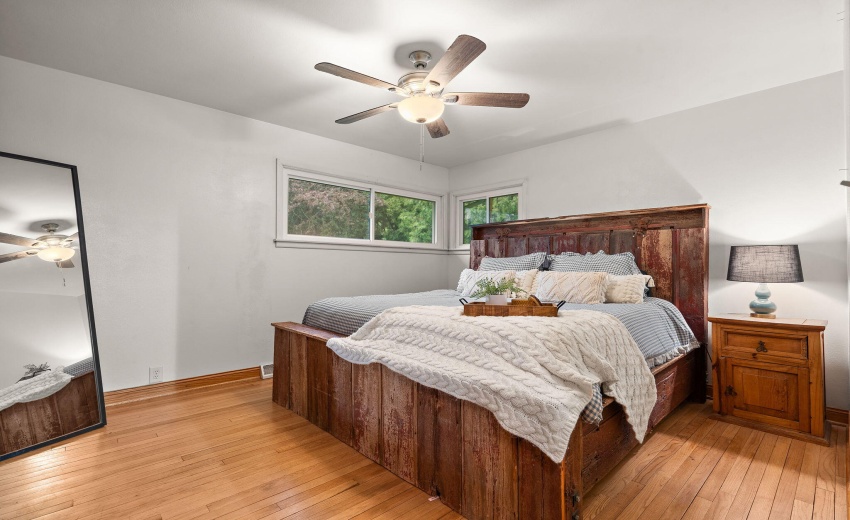 Cozy up in your spacious bedroom
