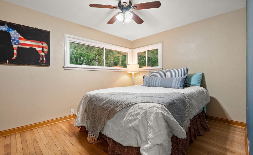 Cozy up in your spacious bedroom