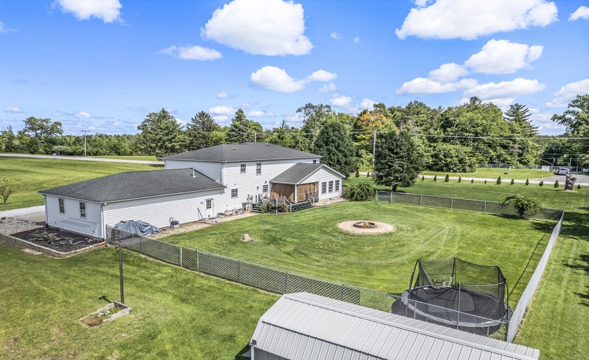 Aerial View of Backyard