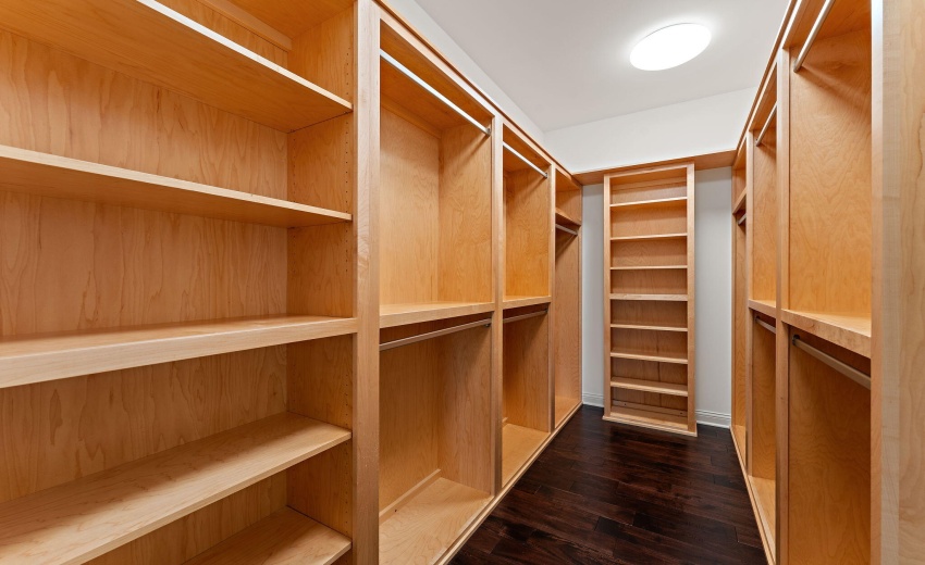 Primary custom walk-in closet