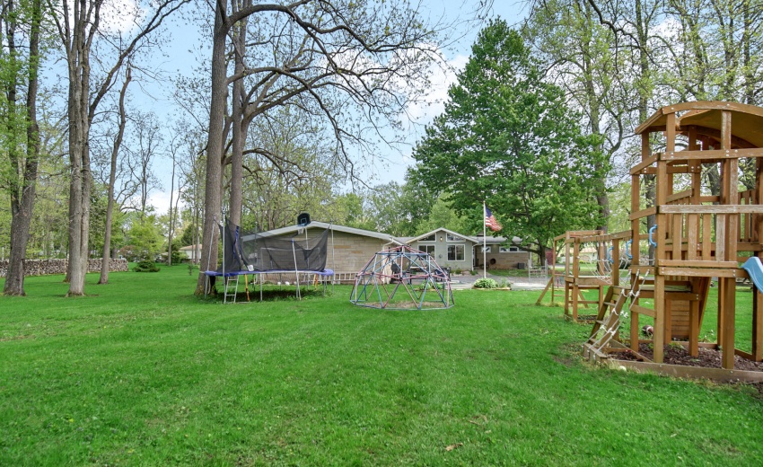 Yard and house