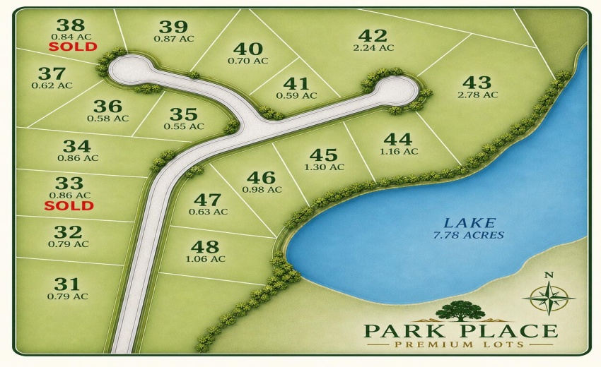 West Side - Park Place - Premium Lots